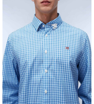 Napapijri Camicia a maniche lunghe blu grigio