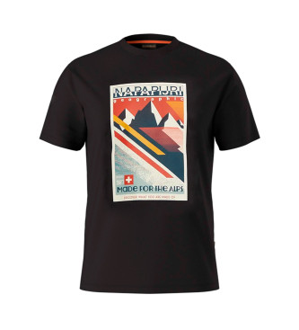 Napapijri Logo T-shirt zwart