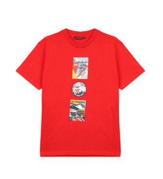 Napapijri T-shirt rouge avec logo