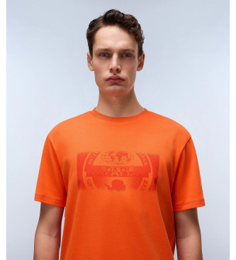 Napapijri Vanni T-shirt med tryck orange