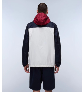 Napapijri Giacca Rainforest Ripstop Anorak blu navy/bianco