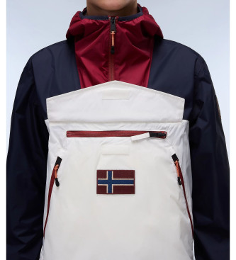 Napapijri Jakna Anorak Rainforest Ripstop Navy, bela