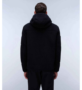 Napapijri Yupik Hooded Zip-up Fleece Sweatshirt noir