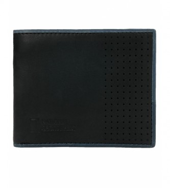 National Geographic Comet leather wallet black -2x11x9cm-