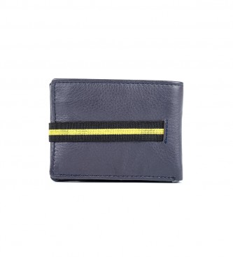 National Geographic Leather wallet Jupiter Blue -2x10.5x8cm
