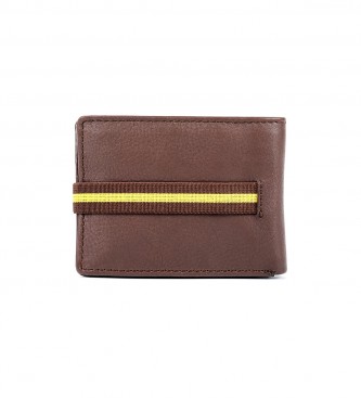 National Geographic Jupiter Leather Wallet Brown -2x10.5x8cm