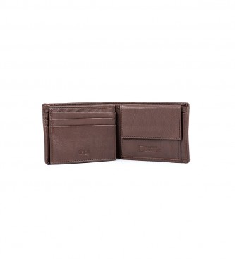 National Geographic Jupiter Leather Wallet Brown -2x10.5x8cm