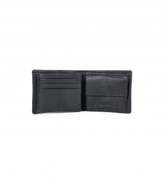 National Geographic Leather wallet Jupiter Black -2x11x9cm