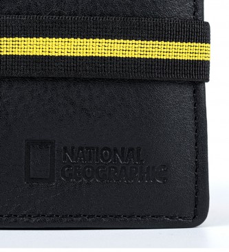 National Geographic Jupiter Usnjena denarnica črna -2x11x9cm