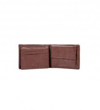 National Geographic Urano Leather Wallet Brown -2x10.5x8cm