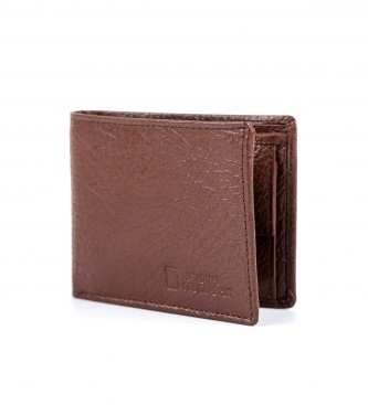 National Geographic Urano Leather Wallet Brown -2x11x9cm