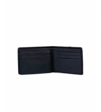 National Geographic Leather wallet Wind blue -2x10,5x8cm