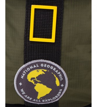 National Geographic Novo saco de ombro cáqui Explorer -13x6x18cm