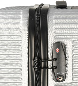 National Geographic Silver Abroad Medium Suitcase 46X27X67Cm