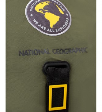 National Geographic Nova mochila Explorer em cáqui -33x23x55cm