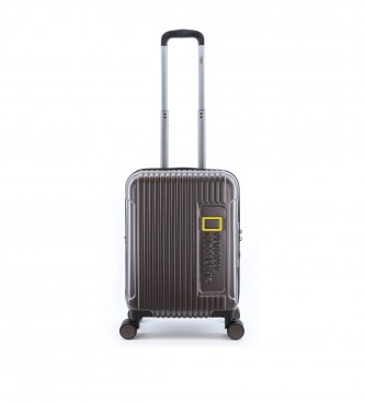 National Geographic Canyon Metallic Mud Cabin Suitcase cinza-38X20X55cm