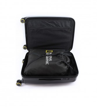National Geographic Valise moyenne Roots Noir -44X26,5X62,5cm