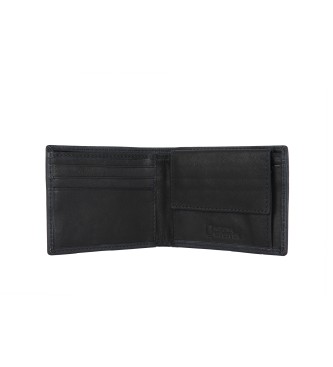 National Geographic Artic leather wallet black -2X10,5X8Cm