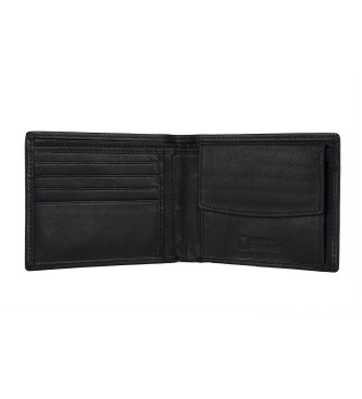 National Geographic Leather wallet Artic Black -2X11X9Cm