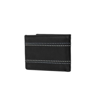 National Geographic Planet leather wallet black -2X10,5X8Cm