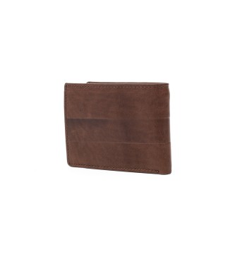 National Geographic Leather wallet Space Mar brown -2X10,5X8Cm