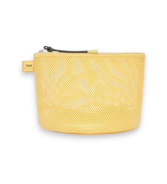 TOUS Tous Icons Mesh Heart Toilet Bag jaune