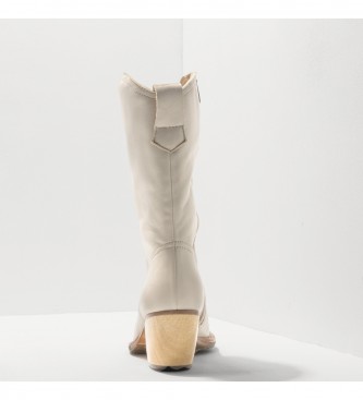Neosens Stivali in Pelle S3098 Munson bianco -Altezza tacco n 5,5cm-