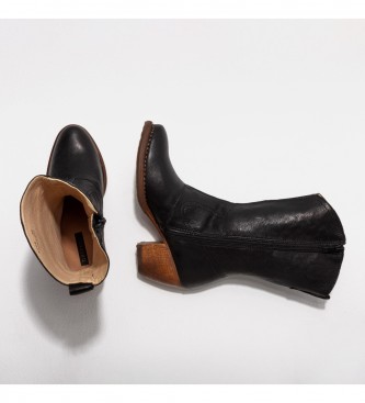 Neosens Leather boots S3098 Munson black -Heel height 5,5cm