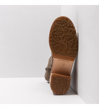 Neosens Stivali in pelle S3331 Marrone rubino -Altezza tacco 6,5cm-