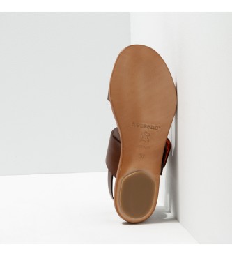 Neosens Leather sandals Restored Skin Brown Aurora brown