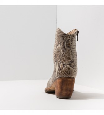 Neosens Leather boots S3096P Fantasy Boa / Munson beige -heel height: 5.5cm