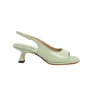 Neosens Zapatos de piel S3165 verde -Altura tacn 6cm-