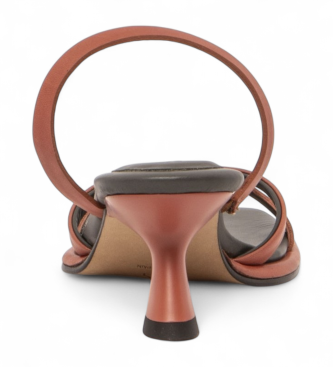 Neosens Sandlias de couro S3168 Godello laranja