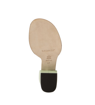 Neosens Leren sandalen S3173 groen -Hoogte hak 6cm
