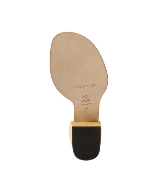 Neosens Leren sandalen S3174 geel -Hoogte hak 6cm