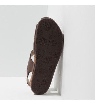 Neosens Restored Skin Brown Rondo Brown leather sandals