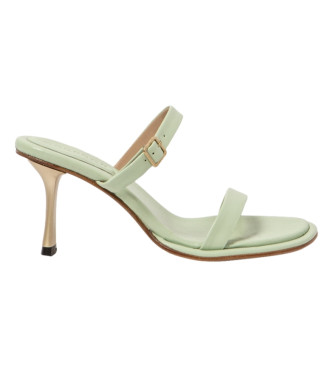 Neosens Leather sandals S3194 Nappa green -Heel height: 8cm
