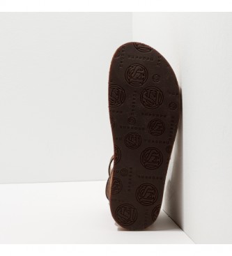 Neosens Brown leather sandals S3211 Tardana