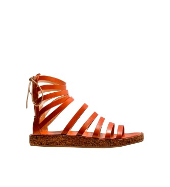 Neosens Leather Sandals Tardana red