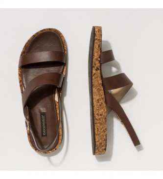 Neosens Brown leather sandals S3212 Tardana