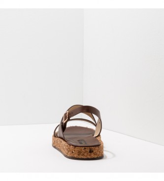 NEOSENS Brown leather sandals S3212 Tardana
