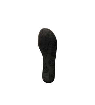Neosens Sandales S3224 Arroba noir -Hauteur de la semelle compense 6,5cm