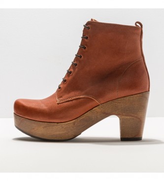Neosens Leather ankle boots S3262 St.laurent brown -Heel height 8cm
