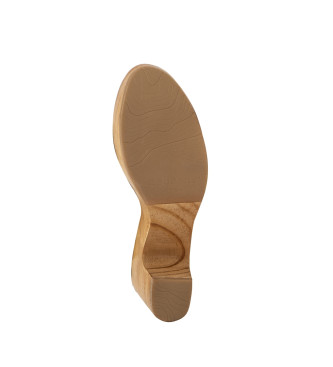Neosens Lder sandaler S3272 beige -Heel hjd 8cm