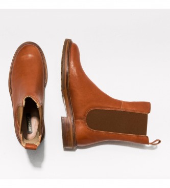 Neosens Skórzane buty za kostkę S3321 Terret brązowe