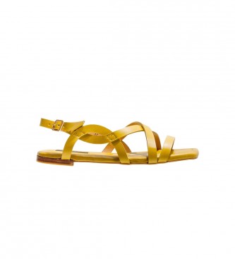 Neosens Yellow Mistela Leather Sandals