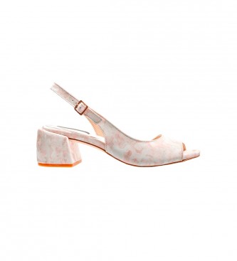 Neosens Usnjeni sandali S3390F Ozana pink -Višina pete 5,5 cm