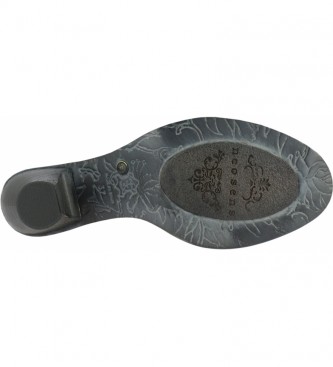 Neosens Botas de couro de jacar preto S659 - Altura do calcanhar: 6,5cm