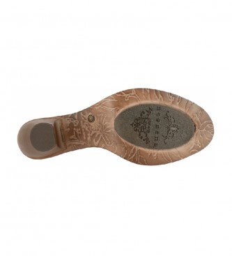 Neosens Sapatos Rococo S660 em pele castanha -Altura do salto: 6,5 cm