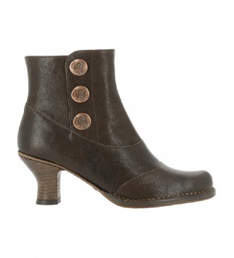 Neosens Rococo S661 brown leather ankle boots -Height heel: 6.5 cm